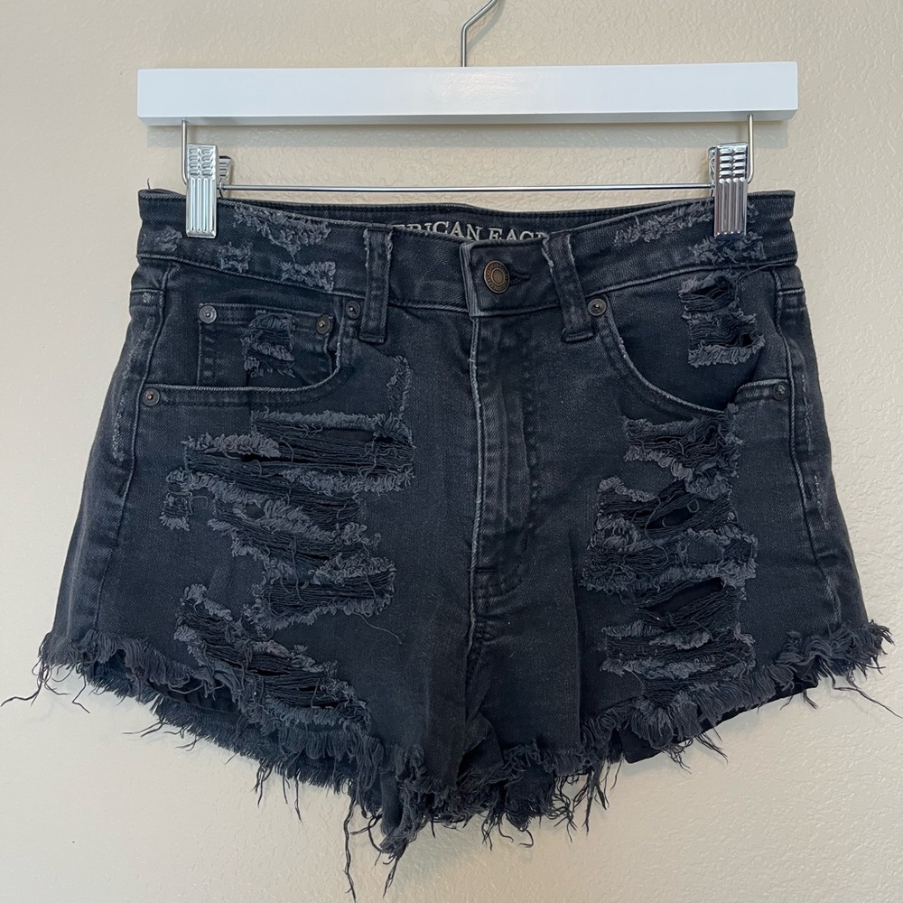 American Eagle Outfitters
Black Destroyed Denim Festival Short